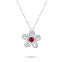 Collar Gaurosa Mujer Biancospino in Plata Zirconia 10498026 - 10498026